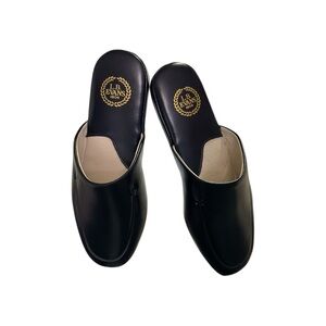 New L.B. Evans leather Duke Scuff Slipper Slides